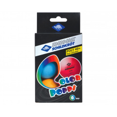Donic COLOR POPPS 40+, 6 шт, (разноцветные) из каталога мячей для настольного тенниса в Волгограде по цене 590 ₽