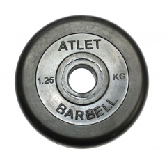 MB Barbell ATLET 1.25 кг из каталога дисков для штанги с посадочным диаметром 30 мм.  в Волгограде по цене 1020 ₽