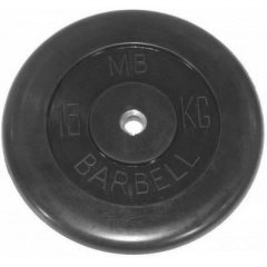 MB Barbell 15 кг металлическая втулка из каталога дисков для штанги с посадочным диаметром 30 мм.  в Волгограде по цене 6250 ₽