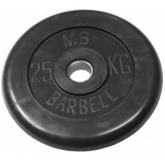 MB Barbell 25 кг металлическая втулка из каталога дисков для штанги с посадочным диаметром 30 мм.  в Волгограде по цене 10390 ₽