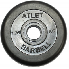 MB Barbell ATLET 1.25 кг из каталога дисков для штанги с посадочным диаметром 26 мм.  в Волгограде по цене 1020 ₽
