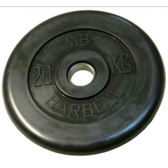 MB Barbell 20 кг металлическая втулка из каталога дисков для штанги с посадочным диаметром 26 мм.  в Волгограде по цене 8290 ₽