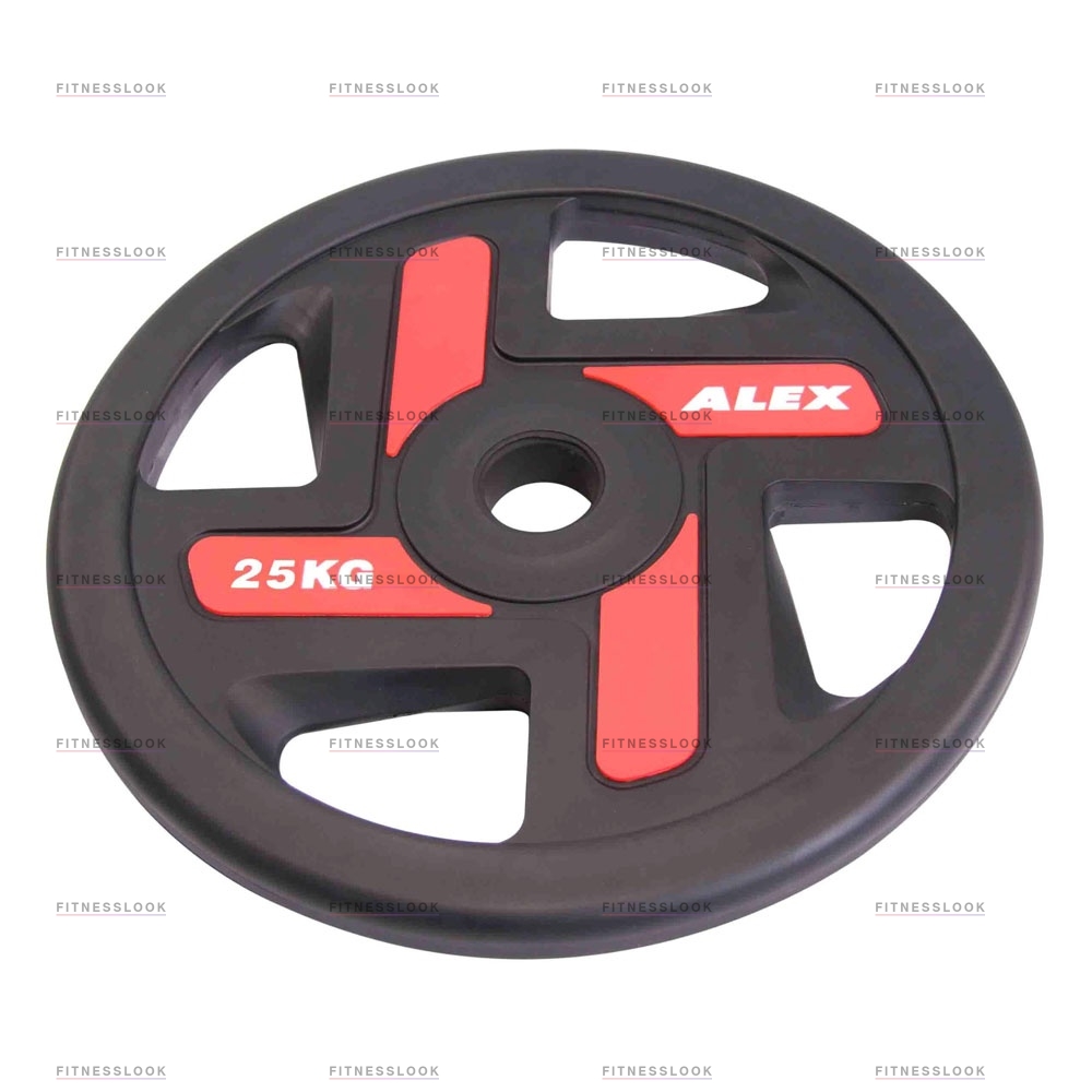 Alex полиуретановый 50 мм - 25 кг в Волгограде по цене 14420 ₽ в категории диски (блины) для штанг и гантелей Aerofit