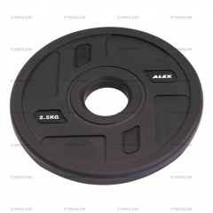 AeroFit Alex полиуретановый 50 мм -  2.5 кг из каталога дисков для штанги с посадочным диаметром 50 мм. в Волгограде по цене 2277 ₽