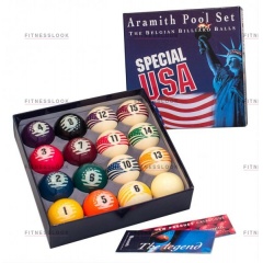 Weekend Комплект шаров 57.2 мм «Aramith Special USA» из каталога шаров бильярдных для  американского пула в Волгограде по цене 7480 ₽