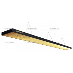 Weekend Лампа плоская светодиодная Longoni Compact (черная, золотистый отражатель, 320х31х6см) из каталога ламп/светильников плоских в Волгограде по цене 168168 ₽