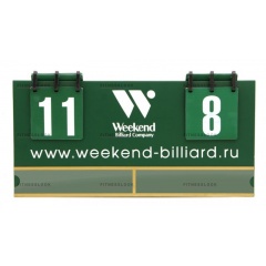 Weekend Комплект для турнира (табло) пул из каталога счетных досок в Волгограде по цене 16800 ₽