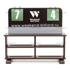 Weekend Комплект для турнира (табло + полка) русская пирамида из каталога счетных досок в Волгограде по цене 8250 ₽