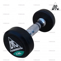 DFC PowerGym пара - 2 кг из каталога обрезиненных гантелей в Волгограде по цене 2300 ₽
