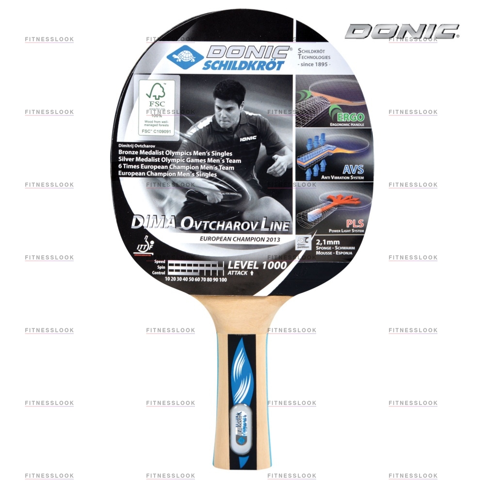 Donic Ovtcharov 1000 из каталога ракеток для настольного тенниса в Волгограде по цене 3290 ₽