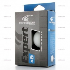 Cornilleau Expert 6 шт 40 мм (белый) из каталога мячей для настольного тенниса в Волгограде по цене 500 ₽