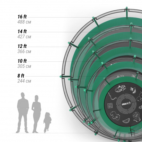 Рендер-9 для Unix Line Supreme Game 16FT / 488 см (Green)