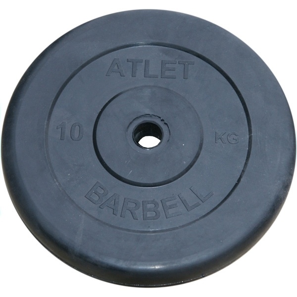 MB Barbell Atlet 50 мм - 10 кг из каталога дисков для штанги с посадочным диаметром 50 мм. в Волгограде по цене 2540 ₽