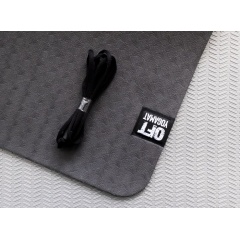 6 мм двухслойный серый FT-YGM6-2LT-BLACUP-GY в Волгограде по цене 1860 ₽ в категории коврики для йоги и фитнеса Original FitTools