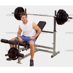 Body Solid GDIB-46L - со стойками из каталога скамей со стойкой в Волгограде по цене 59990 ₽
