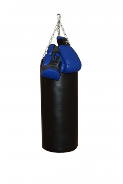 Подвесной боксерский мешок и груша Рокки 70х30 20 кг. кожаный