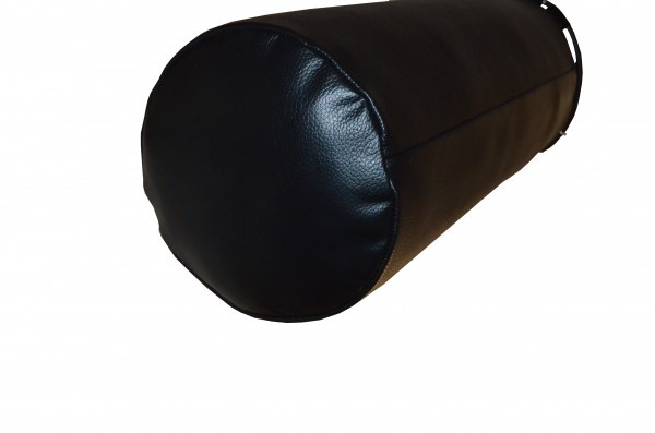 Подвесной боксерский мешок и груша Рокки 110х35 см. 42 кг. кожа черный